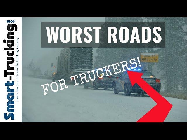 10+ Most Dangerous Roads For Truck Drivers in North America (+ A Trucker Story!)
