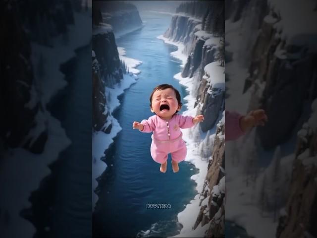 Will the panda save the child?🫣 #panda #ai #shorts