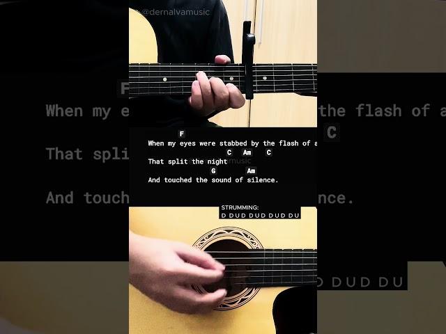 The Sound Of Silence - Simon & Garfunkel | Easy Guitar Chords Tutorial For Beginners #guitarlesson