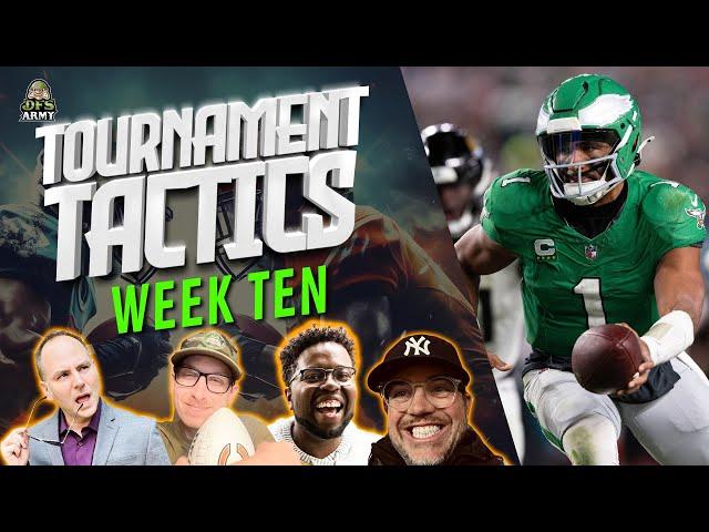 NFL Week 10 DraftKings and FanDuel GPP Strategy and Picks | Tournament Tactics