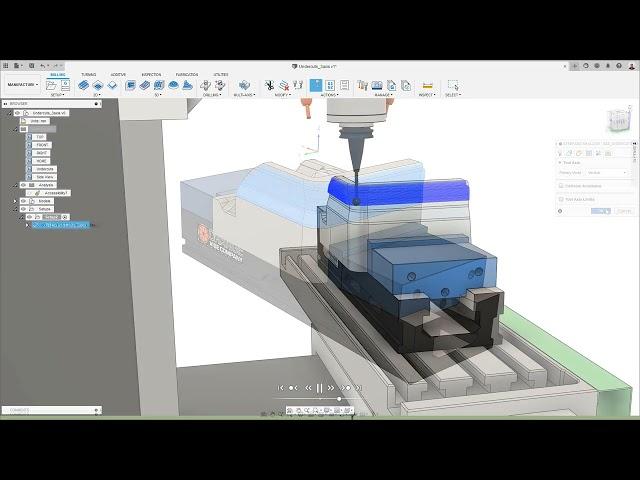 Steep and shallow   Machining undercuts 3 axis