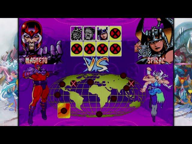 X-Men : Children of the Atom - Magneto arcade mode