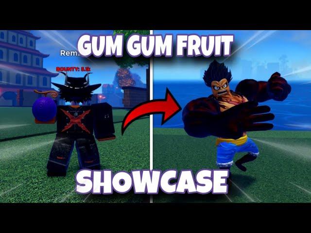 (Haze Piece) GUM GUM FRUIT SHOWCASE IN NEW ONE PIECE GAME! | GEAR 4 | Haze Piece (Project New World)