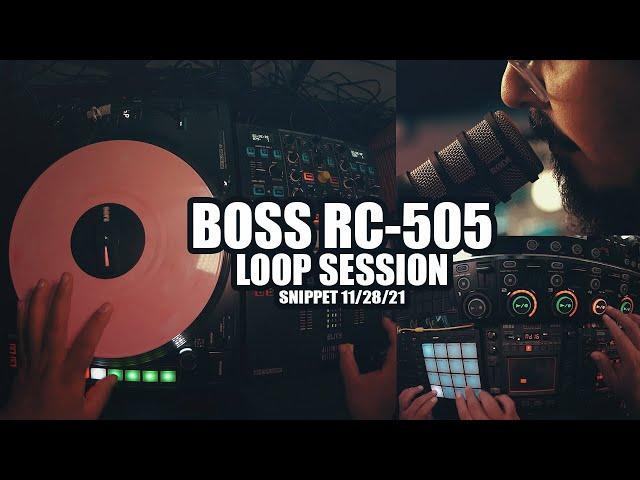 RC-505 Loop Station Beatbox & Turntable Session | Practice Snippet 11/28/21