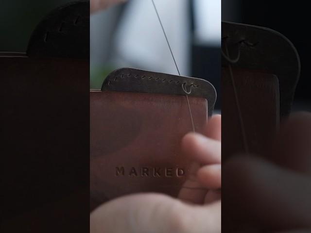 #Making a Left-handed #LeatherCardholder #leathershorts #leather #leathercraft #handmade #asmr