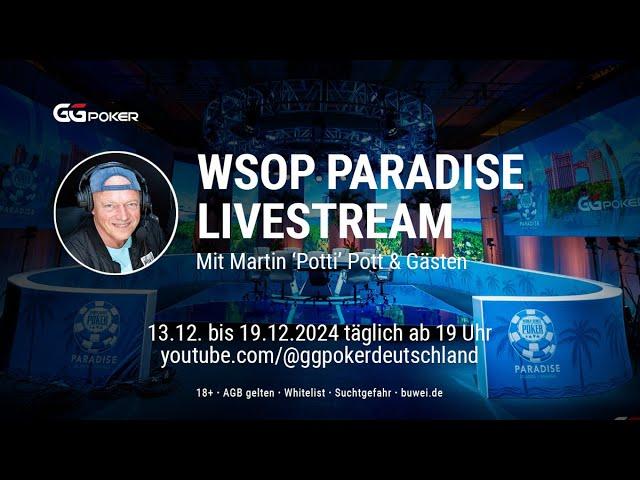 WSOP Paradise | Super Main-Event | 50 Millionen GTD. | Tag 4