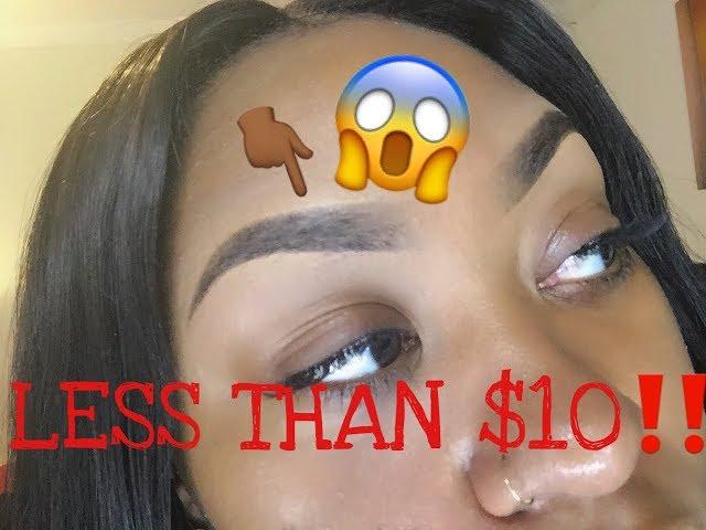 BROWS on a BUDGET || Simple and CHEAP brow tutorial!