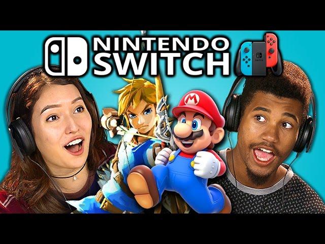 TEENS REACT TO NINTENDO SWITCH (TRAILERS)