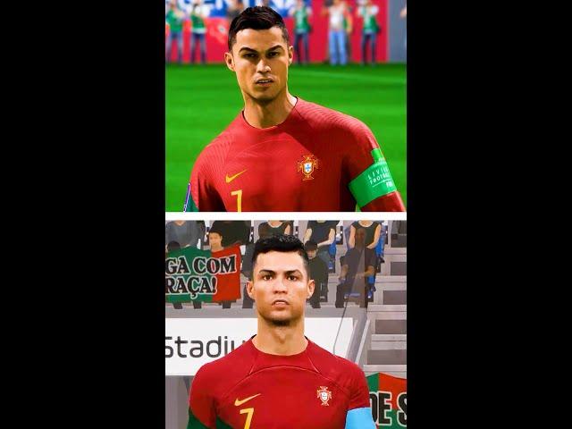 FIFA vs PES  Cristiano Ronaldo - Every World Cup [2006-2022]  #shorts