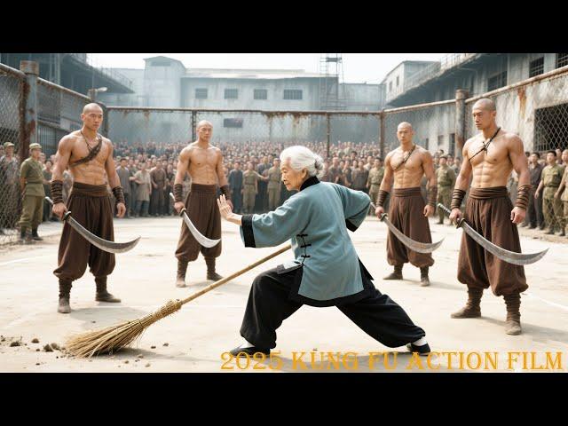 2025 Kung Fu Action Film: The cleaning granny was a top killer—she wiped out an Eighth Route camp.