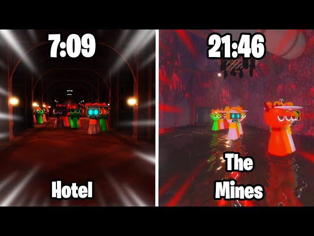 Roblox DOORS BUT WITH SPRUNKI HALLOWEEN EVENT in Hotel +The Mines (Incredibox) WORLD RECORD SPEEDRUN