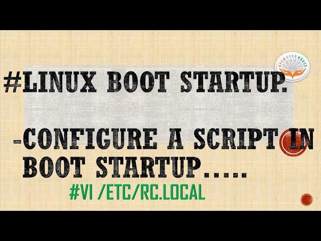 how to add command in linux boot startup || setup linux boot startup || linux boot startup script ||