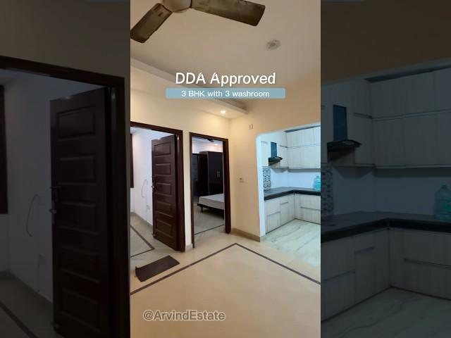 Freehold, 3 bhk DDA APPROVED flat for sale in sector 8 dwarka | Resale #3bhk #shorts #ytshorts