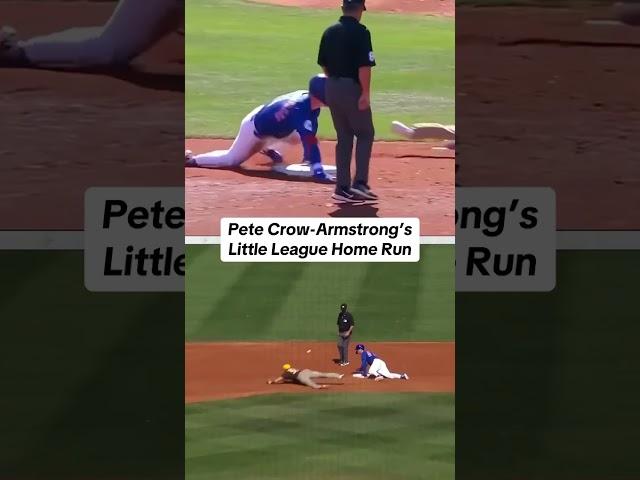 Pete Crow-Armstrong can fly ‍ #petecrowarmstrong #mlb #baseball #homerun