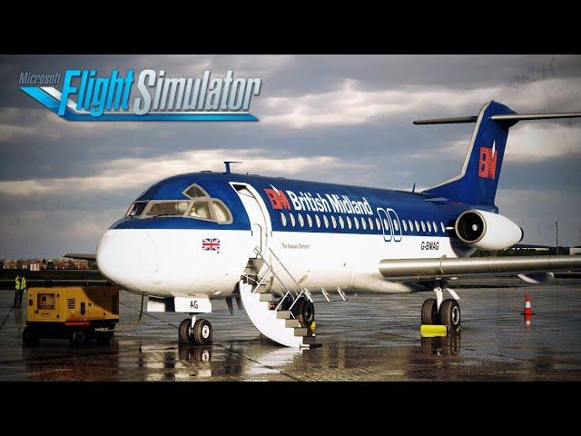 MIND-BLOWING REALISM | Real Airline Pilot | British Midland F28 Professional | Full Flight | MSFS