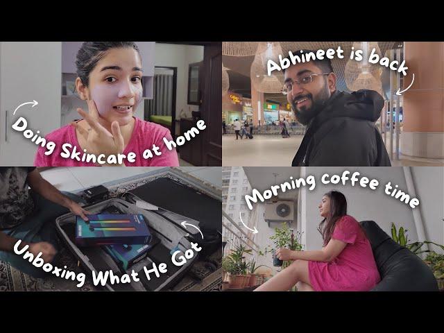 Abhineet is back| Doing Skincare At HomeUnboxing What He Got