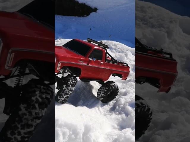 traxxas#trx4#high#edition#chevy#truck#redneck#cheyenne#k10#rc#scale#crawler#snow#beer#pickup#