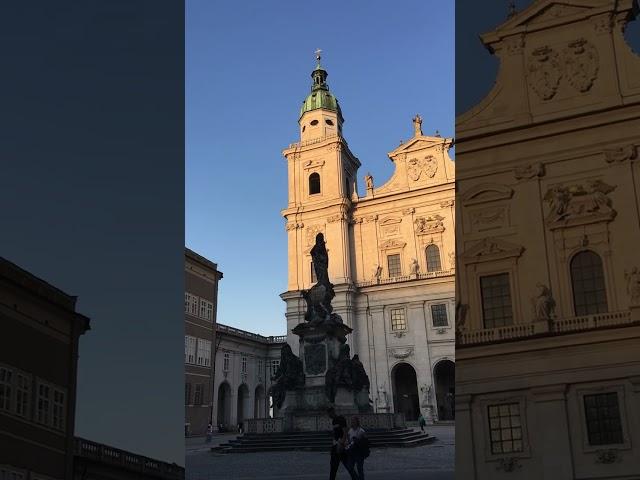 ザルツブルク大聖堂の鐘の音　(Dom zu Salzburg)　様々な音色の鐘が聴こえます。