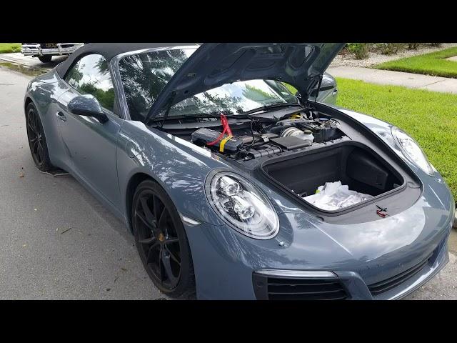 How to properly jumpstart  Porsche 911