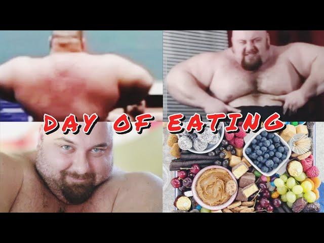 Long Awaited 400+lb Natural Strongman Day of Eating Video