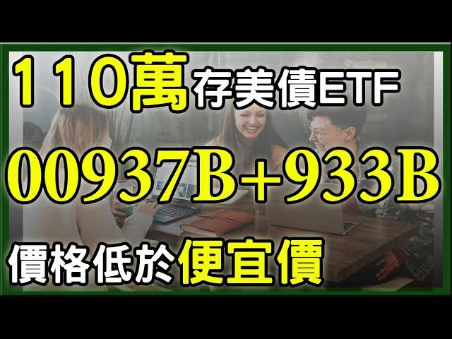 親身實驗投資110萬存ETF 00937B、00933B，存債績效如何?