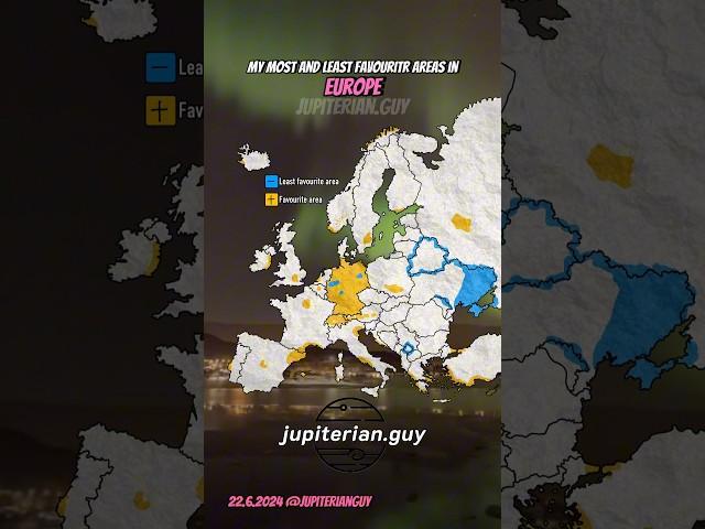My most and least favourite areas in Europe️ #germany #europe #mrbeast #mapping