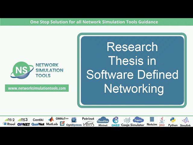 Research Thesis in Software Defined Networking | MS Research Thesis in Software Defined Networking