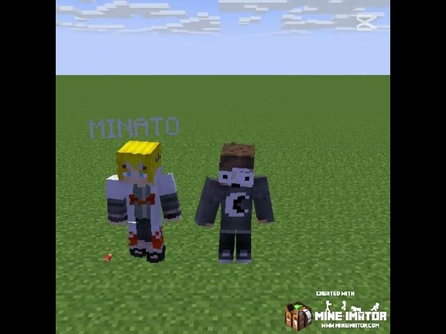Minato Uses His Power ️ #minecraft #shorts