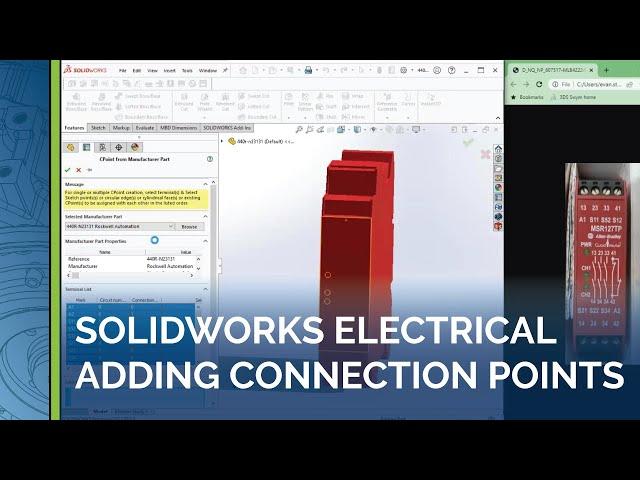 How to Add Connection Points to SOLIDWORKS Electrical 3D Components