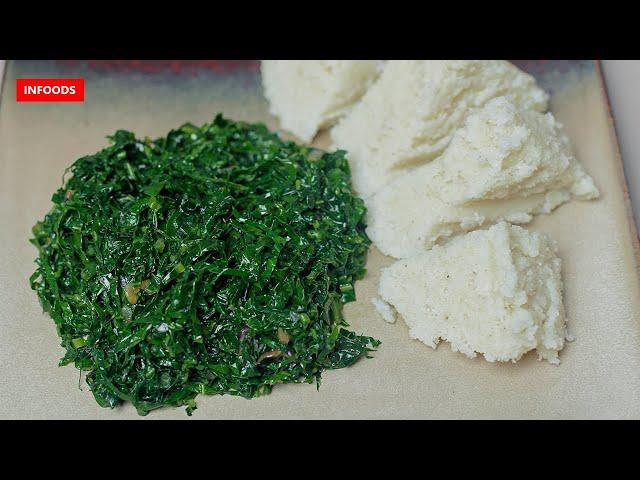 How To Make Sukuma Wiki /Collard Greens with Ugali Recipe | How To Make Ugali | Kenyan Recipe