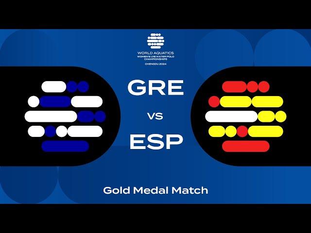 Gold Medal Match | Greece vs Spain | World Aquatics Women’s U18 Water Polo Championships 2024