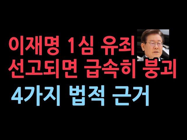 서정욱변호사, 이재명 1심 유죄 선고되면 붕괴되는 법률적 이유 4가지