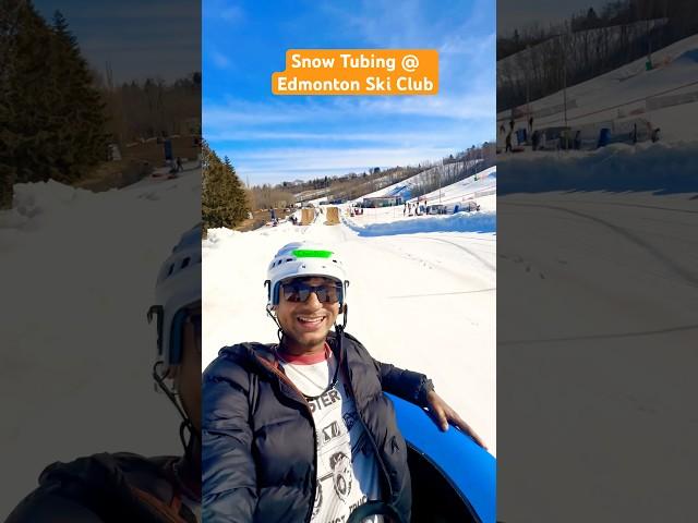 Snow Tubing @ Edmonton Skin Club Canada #exploreedmonton  #downtownedmonton  #edmontonalberta