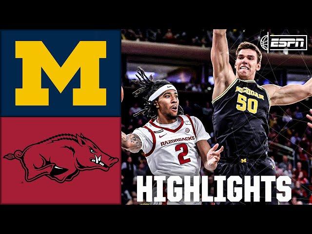 Jimmy V Classic: Michigan Wolverines vs. Arkansas Razorbacks | Full Game Highlights