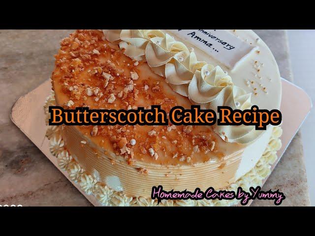 1 Kg Butterscotch cake Recipe Homemade Cake by Yummy 