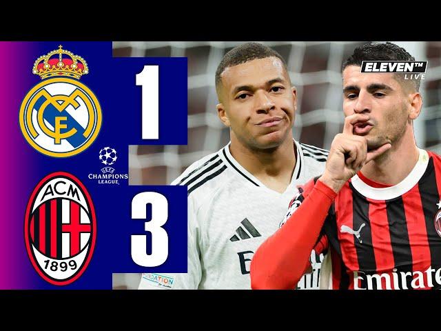 Real Madrid vs AC Milan (1-3) Extended HIGHLIGHTS | UEFA Champions League