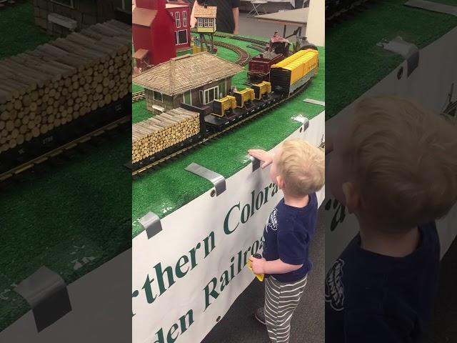 Lucky Oscar Gloor at the train show 3.6.20