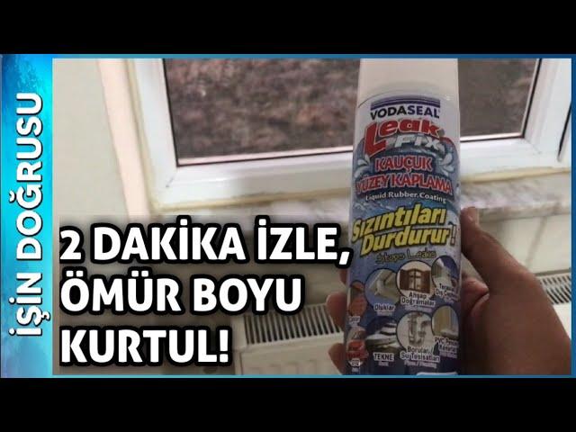 Su Sızıntısı İçin Kesin Çözüm - Vodaseal Leak Fix Kauçuk Yüzey Kaplama İzolasyon Spreyi