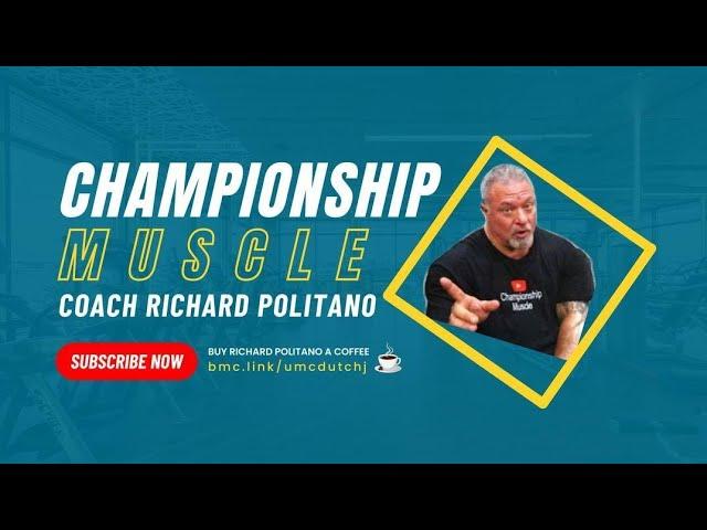 Championship Muscle Richard Politano Streaming while doing cardio     Leave Comment  