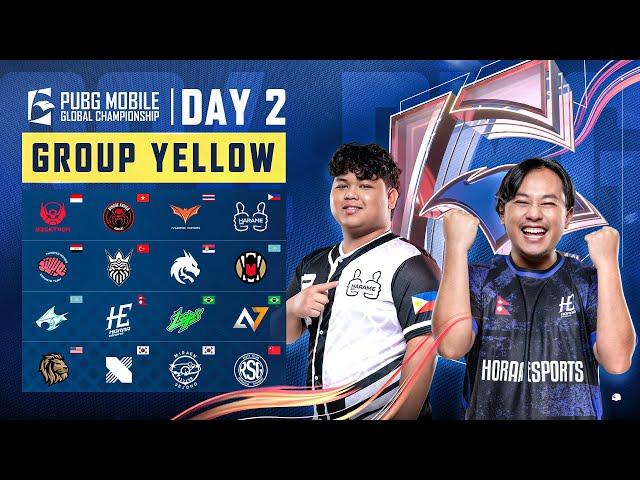 [EN] 2024 PMGC League | Group Yellow Day 2 | PUBG MOBILE Global Championship