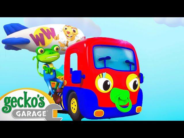 Balloon Race | Baby Truck | Gecko's Garage | Kids Songs