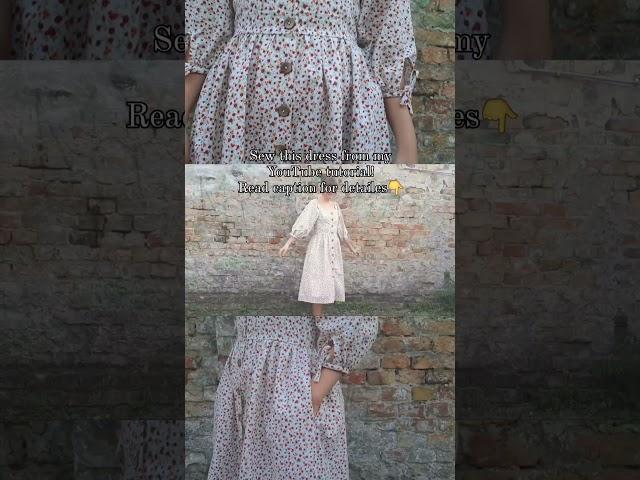 My cute button-up dress tutorial IS OUT!