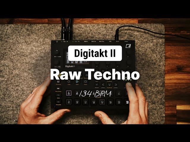 Digitakt II: Three Minutes of Raw Techno | 134 BPM | 4K | 2024