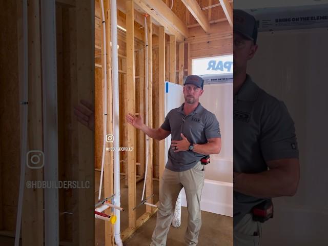 Best practice for plumbing a slab house! #construction #diy #customhomes