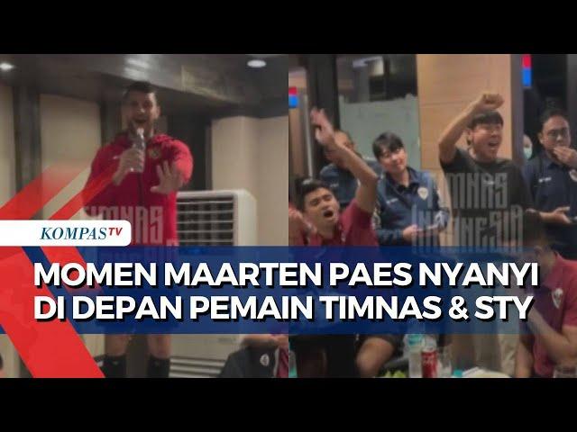 Viral! Maarten Paes Nyanyi Usai Imbang Lawan Arab Saudi, Ada Pemain Timnas dan Pelatih STY Juga