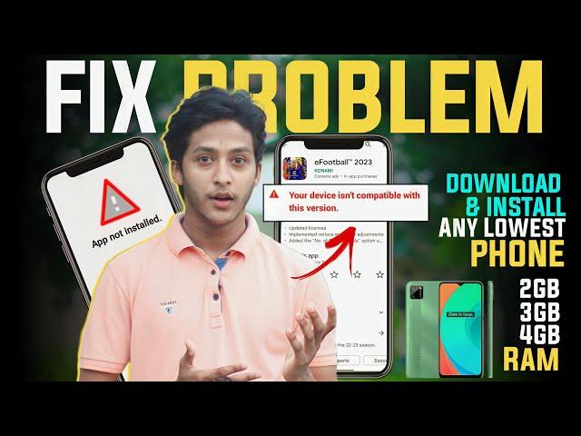 Install eFootball 2023 Mobile In Incompatible Devices 2GB/3GB/4GB | App Not Installed Problem Solve