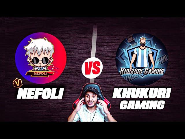 NEFOLI  vs KHUKURI GAMING  [ PC vs Mobile ] || VS WITH V BADGE PLAYER @Nefoli