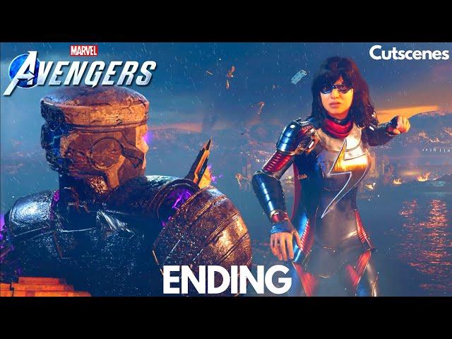 Marvel's Avengers Ending Cutscene Final Boss Fight Kamala VS MODOK