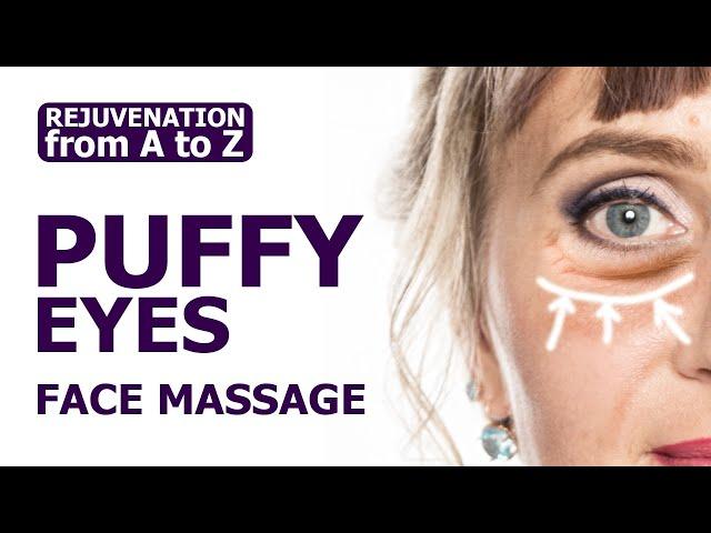 REDUCE PUFFY EYE. EASY REMEDY TO REMOVE EYE BAG. FACIAL MASSAGE