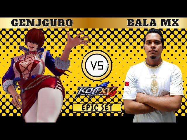 KOFXV Bala (Joe/Angel/Iori) Vs Genjyuro (O.Shermie/Terry/Goenitz) Best Fights FT-5 #kofxv